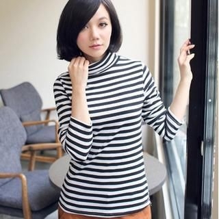 Turtleneck Striped T-Shirt Turtleneck Striped T-Shirt