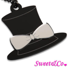 Sweet & Co. - XL Mirror Hat Pendant Long Necklace