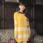 JK2 - Pocket Detail Beaded Stripe Sweater
