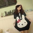 Maymaylu Dreams - 'Rabbit' Print Scoop Neck Tee