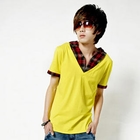 Cool 6 - Inset Plaid Shirt Top