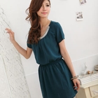 RingBear - Gathered-Waist Beaded Dress