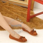 Lane172 - Genuine Leather Appliqué Flats