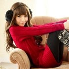 Tokyo Fashion - Cable-Knit Long Sweater