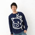Buden Akindo - Long-Sleeve Print Pullover - Boastful Pig