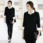 Jcstyle - Detachable Collar Knit Top