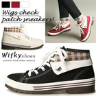 Wifky - Check Panel High-Top Sneakers