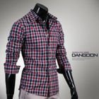 DANGOON - Tab-Sleeve Plaid Shirt