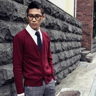 V-Neck Knit Cardigan
