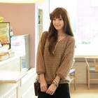 CLICK - Dolman Sleeve Metallic Knit Top