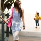 SOHO Central - Mesh Drawstring Maxi Dress