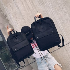OUCHA - Front Pocket Canvas Backpack OUCHA - Front Pocket Canvas Backpack