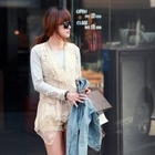 REDOPIN - Laced Chiffon Hem Crocheted Vest