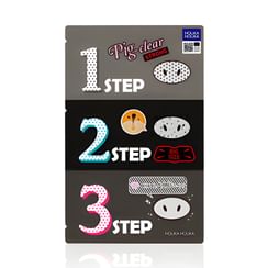 Holika Holika - Pig Clear Black Head 3-Step Kit Strong Holika Holika - Pig Clear Black Head 3-Step Kit Strong