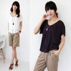 Stylementor - 圆领蝙蝠袖上衣