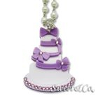 Sweet & Co. - Sweet Purple dolly cake swarovski pearly long necklace