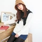 LORIKEET - Cat-Accent Knit Top 