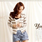 YUMI - Striped Hoodie
