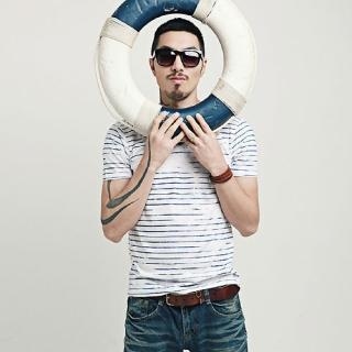 V-Neck Stripe T-Shirt V-Neck Stripe T-Shirt