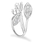 MaBelle - 18K White Gold Diamond Single Earring