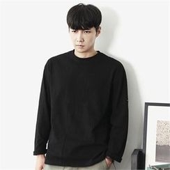 MITOSHOP - Crew-Neck Long-Sleeve T-Shirt MITOSHOP - Crew-Neck Long-Sleeve T-Shirt