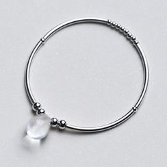 A’ROCH - 925 Sterling Sliver Stone Bangle A’ROCH - 925 Sterling Sliver Stone Bangle