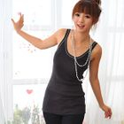 59 Seconds - Contrast-Trim Knit Camisole