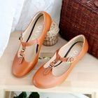 Smoothie - T-Strap Buckled Pumps