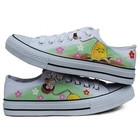 Maner - Print Lace-Up Canvas Sneakers