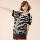 CatWorld - Striped Tube-Hem Top