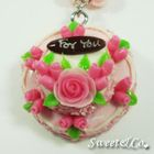Sweet & Co. - Sweet 2 Layer For You Pink Roses Cake Pearl Necklace