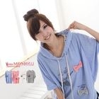 Maymaylu Dreams - Polka-Dot Hooded Bow-Accent Cotton Pullover