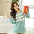 Tokyo Fashion - Dual-Pocket Striped Sweater