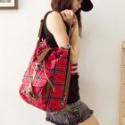 Fashion Lady - Convertible Plaid Backpack