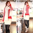 Envy Look - Check Patterned Knit Top