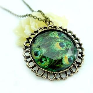 Peacock Gemstone Necklace