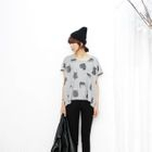 miss panda - Animal-Print Short-Sleeve T-Shirt