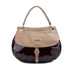 Biyibi - Buckled Two-Tone Handbag