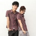 MR.PARK - Short-Sleeve Plaid Shirt