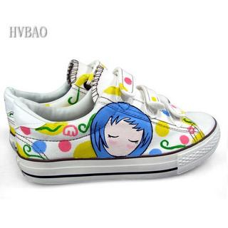 Sleeping Beauty Print Velcro Sneakers
