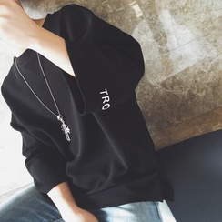 JUN.LEE - Printed 3/4-Sleeve T-Shirt JUN.LEE - Printed 3/4-Sleeve T-Shirt