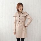 Cookie 7 - Cape-Shoulder Trench Coat