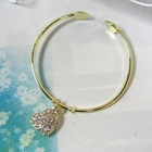 Angelove - Rhinestone 'Heart' Bangle