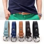 Groove9 - Faux-Leather Slim Belt