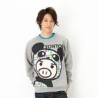 Buden Akindo - Long-Sleeve Print Pullover - Colorful Big TONTON
