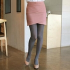 CLICK - Layered Accent Miniskirt