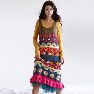 Sleeveless Crochet Knit Dress Sleeveless Crochet Knit Dress