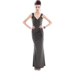 Joanne Kitten - Knot-Accent Shirred Sheath Dress