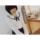 Sechuna - Sailor Collar Blouse 