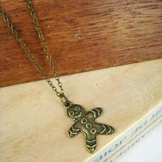 Copper Little Ginger Man Short Necklace